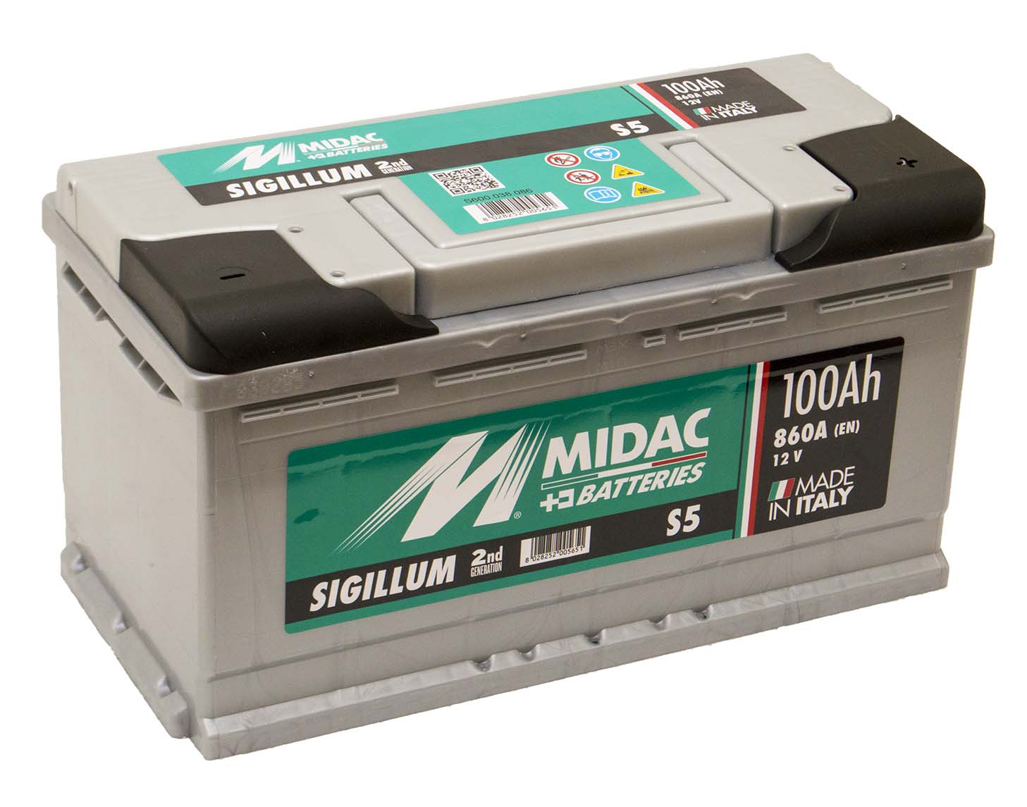 Автомобільний акумулятор MIDAC Sigillum, 12V, 100AH, EN860A